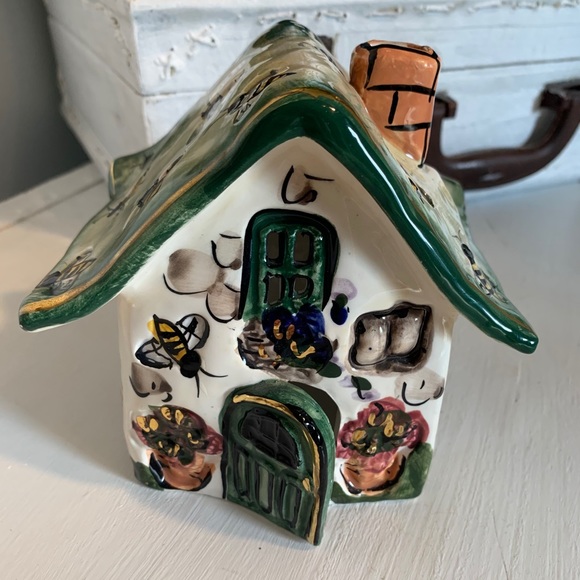 HEATHER GOLDMINC blue sky “bee cottage” signed